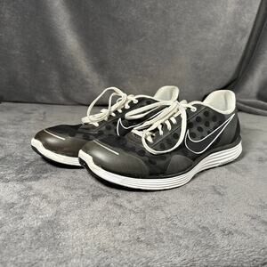 NIKE LUNARSWIFT 2 USED MENS SIZE 10 BLACK WHITE LUNARLON 443840-001
